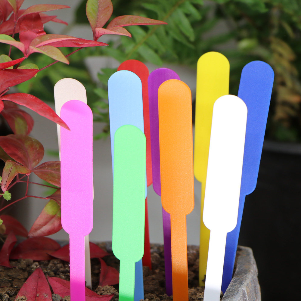 Weatherproof Colorful Plastic Plant Labels – Rewritable Markers for Garden Plants