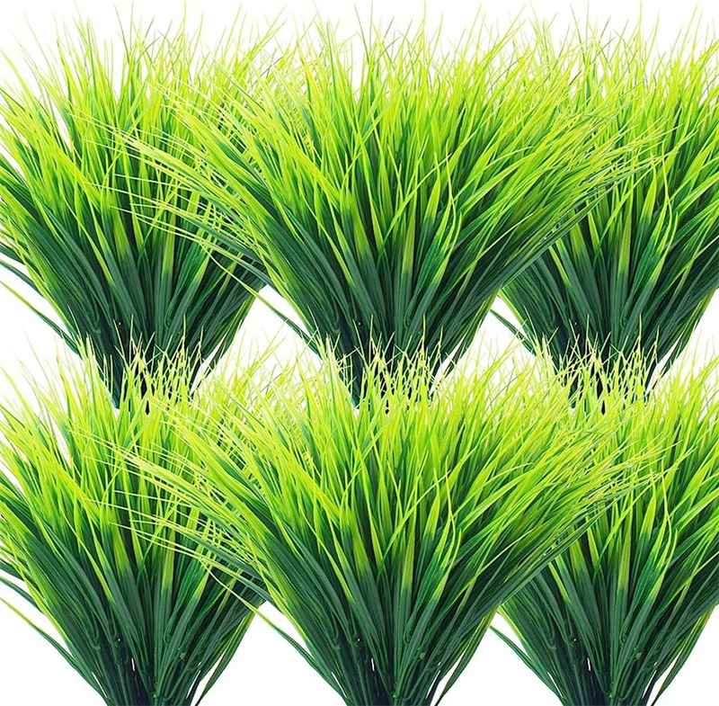 Artificial Wheat Grass Plant Made of Plastic – Decorative Artificial Grass for Garden, Balcony, and Outdoor Areas