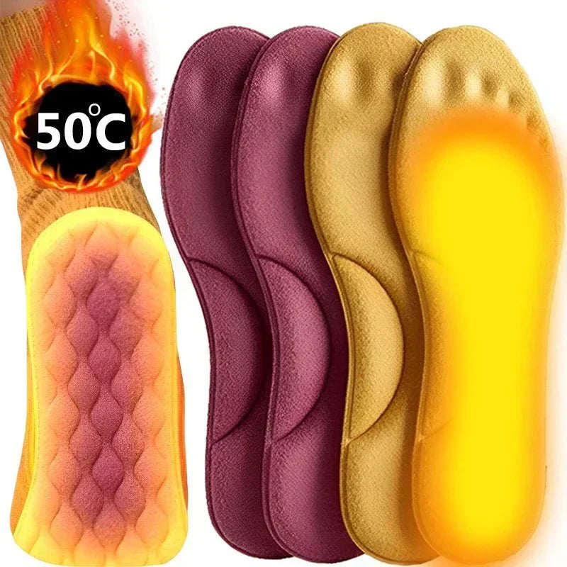 Self-Heating Insulating Insoles