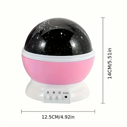 Star projection night light for a calming atmosphere