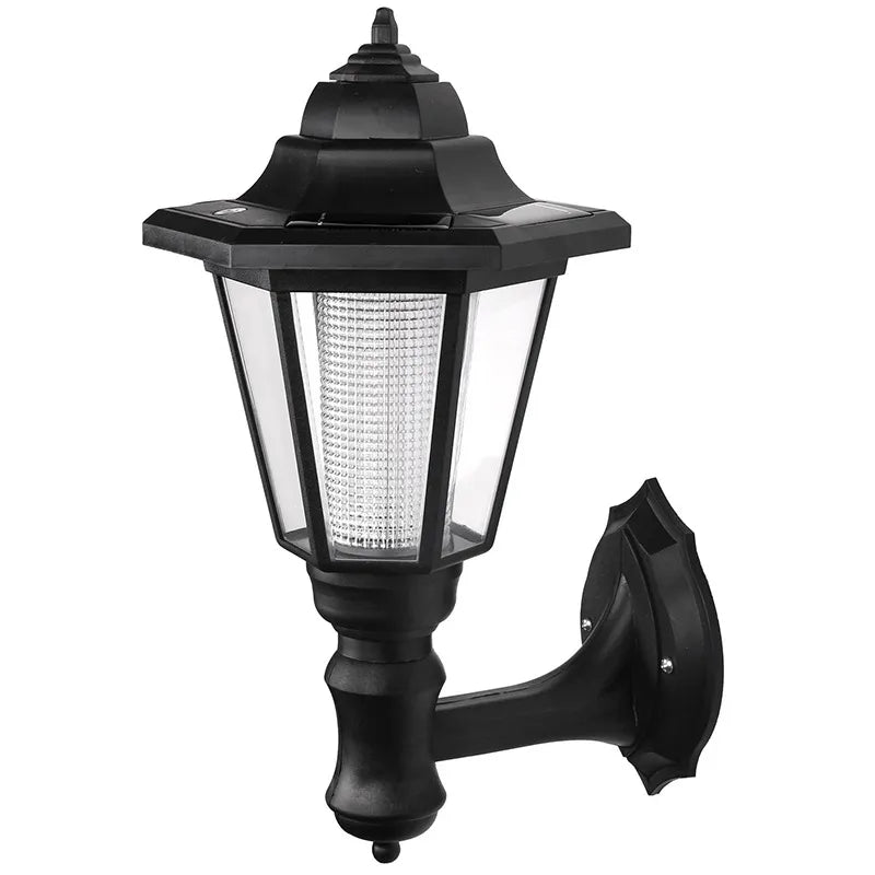 Solar Garden Lantern with LED – Wall-Mounted Outdoor Lighting for Patio and Garden in a Classic Design
