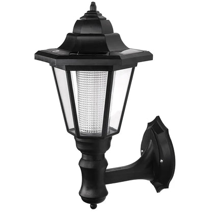 Solar Garden Lantern with LED – Wall-Mounted Outdoor Lighting for Patio and Garden in a Classic Design