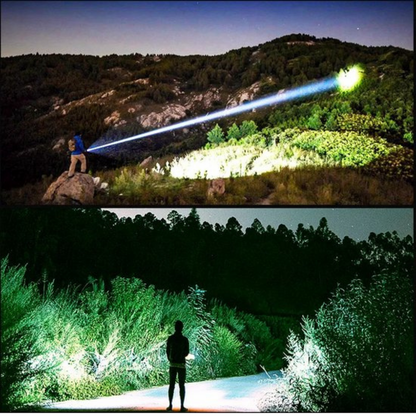Rechargeable LED Flashlight – High-Performance Flashlight with Power Display and USB-C