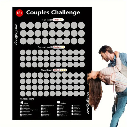 Love Challenge Scratch-Off Areas for Couples