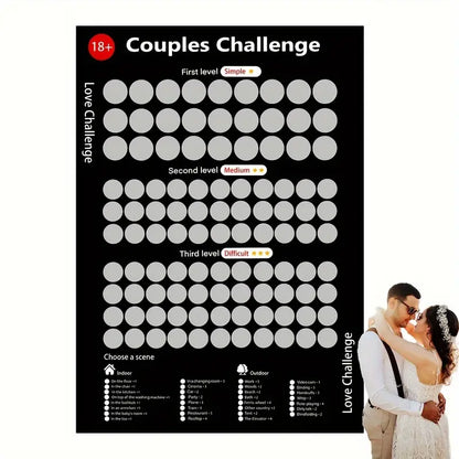 Love Challenge Scratch-Off Areas for Couples