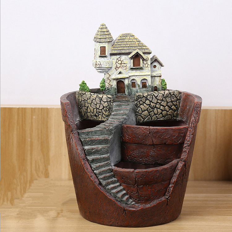 Succulent Decorative Flower Pot for Mini Gardens – Bonsai Planter for Micro Landscapes and Small Gardens