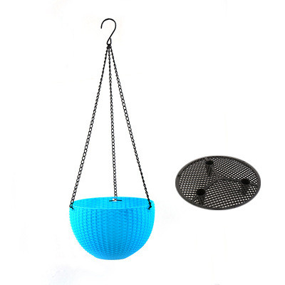 Braided Hanging Basket for Plants with Chain – Perfect for Balcony and Garden