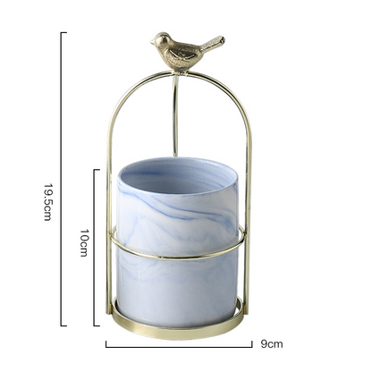 Flower Planters with Bird Design – Decorative Plant Pots for Garden and Balcony