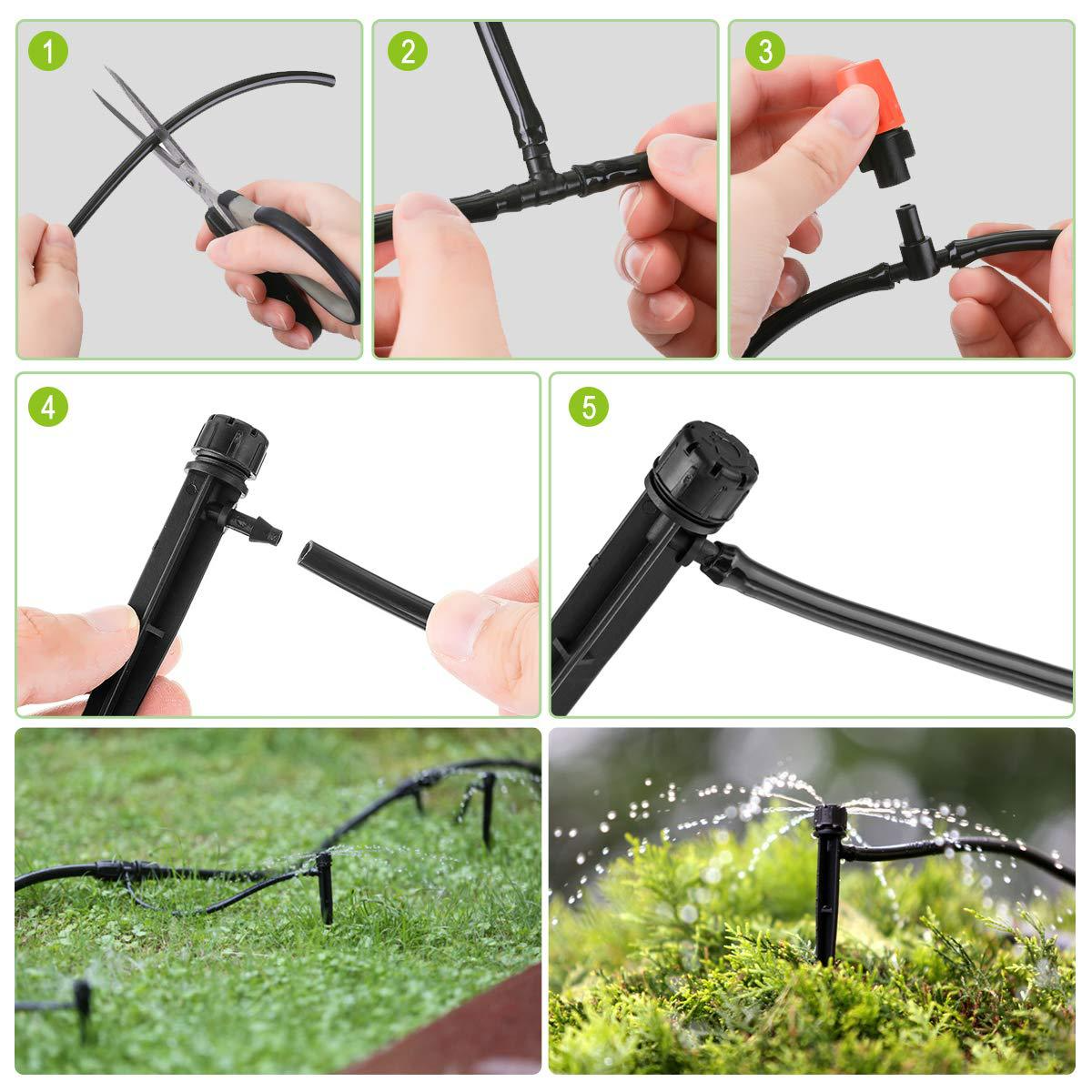 Automatic Drip Irrigation System Set – Efficient Garden Watering for Plants and Flowers