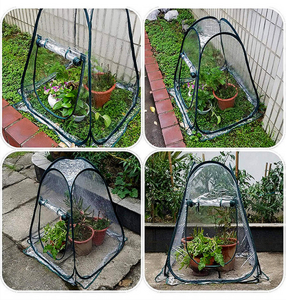 Compact Plant Protection Tent for Garden Plants – Transparent Mini Greenhouse