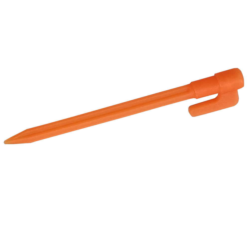 Plastic Tent Pegs with Hooks – Durable Ground Stakes for Camping, Tarps, and Shelters