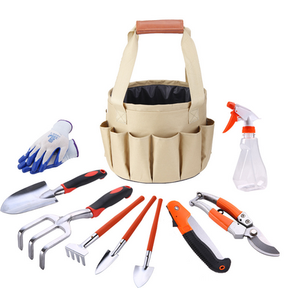 10-Piece Garden Tool Set with Carrying Bag – Complete Kit for Easy Garden Maintenance