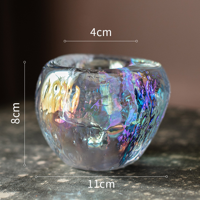Decorative Glass Tealight Holder – Transparent Candle Holder for Elegant Room Lighting