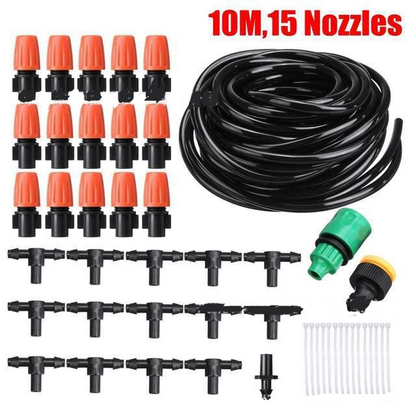 Automatic Drip Irrigation System Set – Efficient Garden Watering for Plants and Flowers