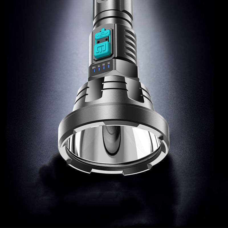 Super Bright 90,000LM LED Flashlight – Tactical Searchlight with USB Charging for Outdoor Use and Emergencies