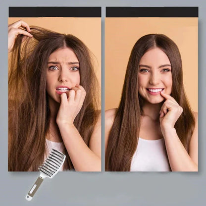 Ergonomic Hair Brush for Easy Detangling