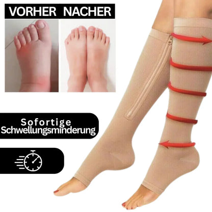 Compression Socks with Zipper for Comfortable Wear