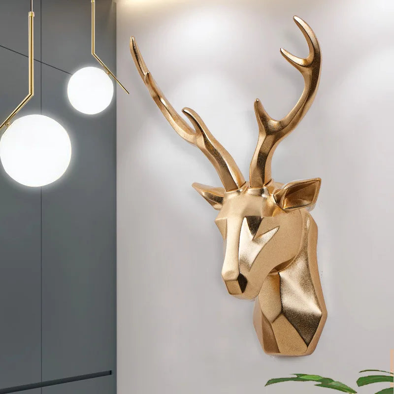 3D Deer Head Wall Decoration – Elegant Wall Art for Your Home