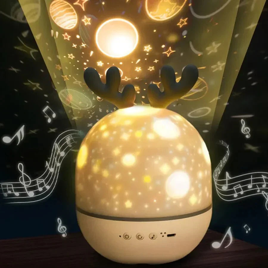 Magical Night Light with Starry Sky Projection | Promotes Restful Sleep