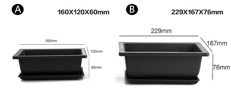 Rectangular Planter with Saucer – Ideal for Garden and Balcony
