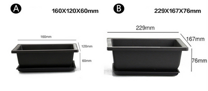 Rectangular Planter with Saucer – Ideal for Garden and Balcony