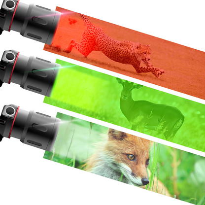 Rechargeable LED Headlamp with White, Red, and Green Light – Multifunctional Head Torch with Zoom, USB Charging Port, and Battery for Outdoor Camping and Emergencies