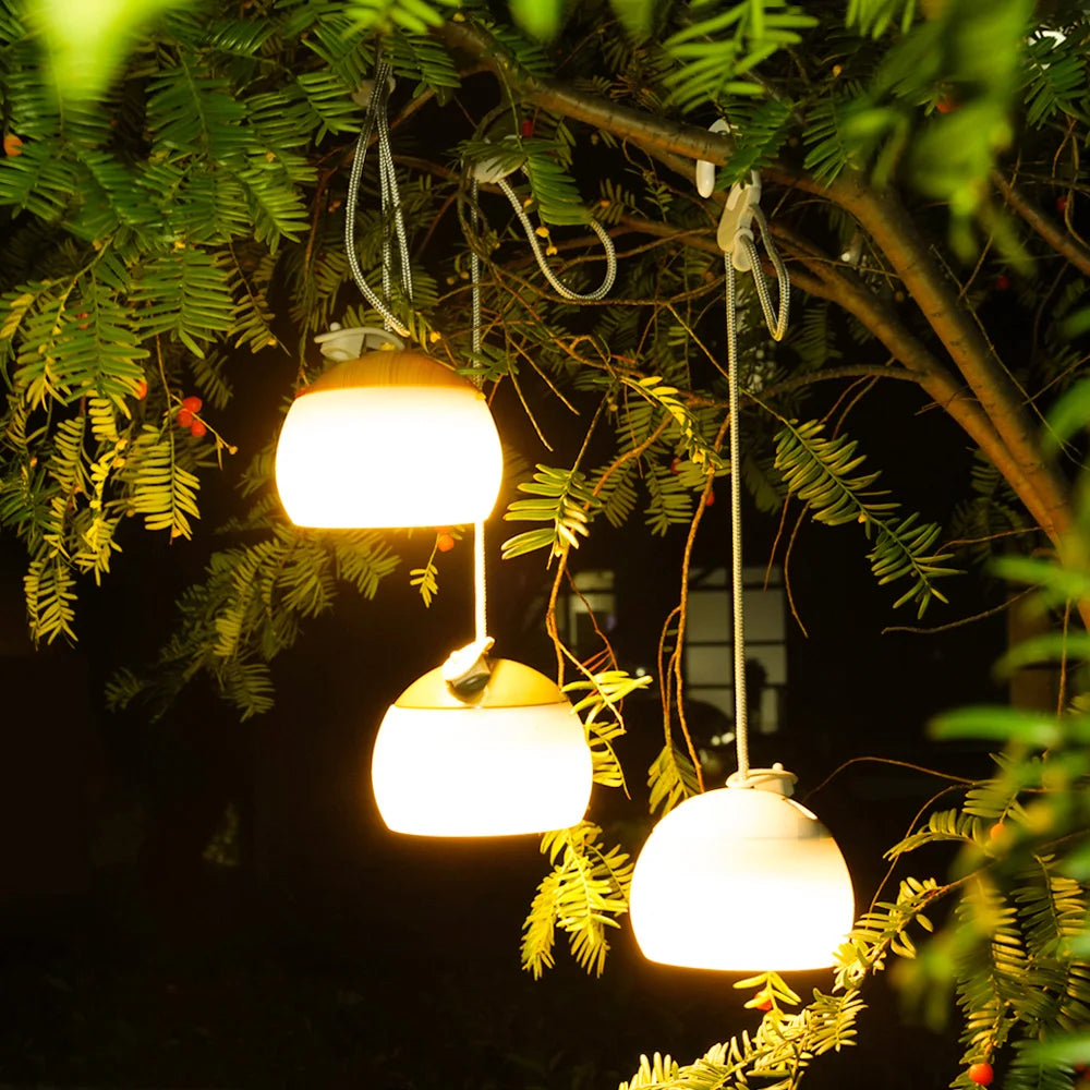 Rechargeable Retro LED Camping Lamp with USB – Portable Hanging Lantern for Outdoor & Tent
