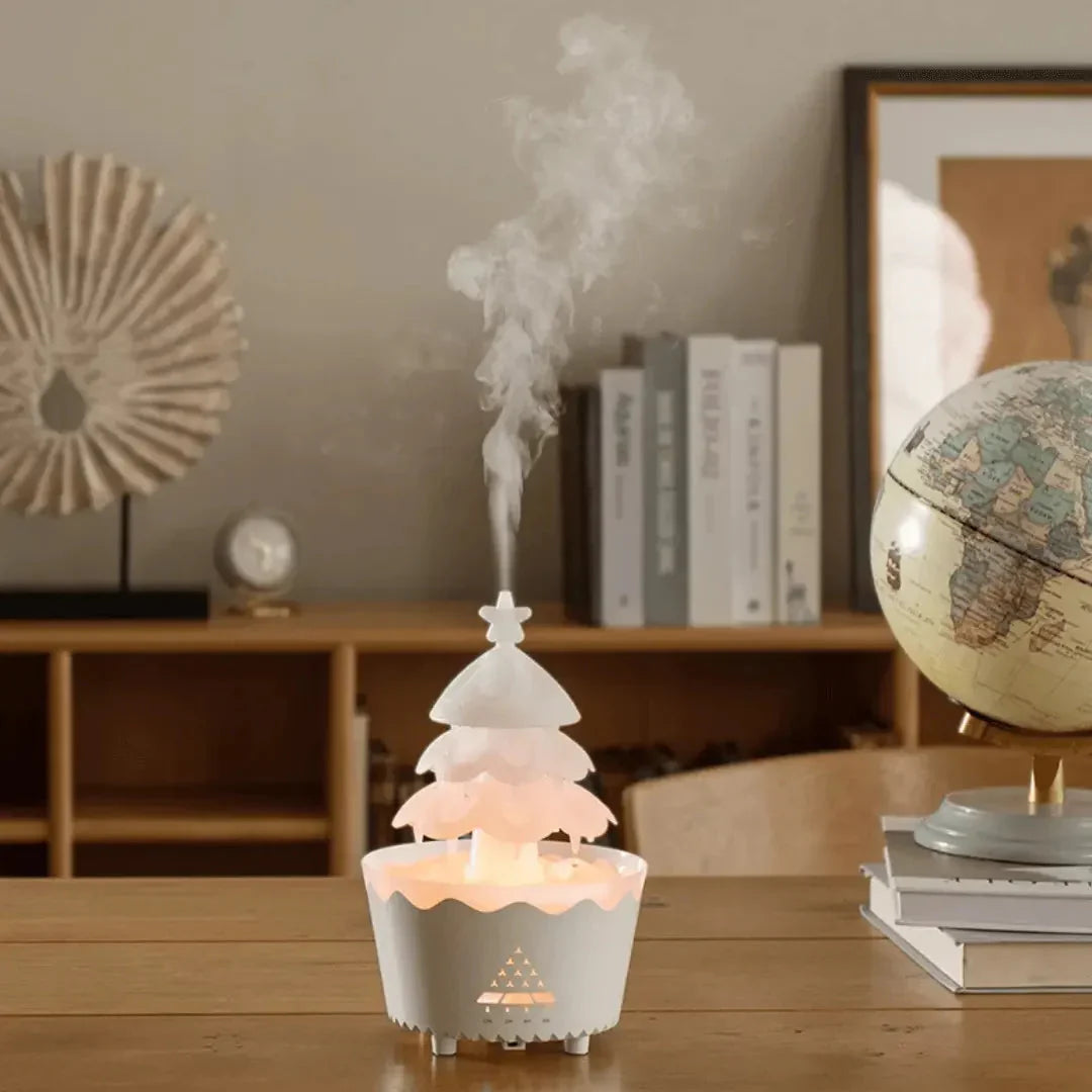 Christmas Tree Aroma Diffuser with LED Light and Timer Function for Festive Moments of Comfort