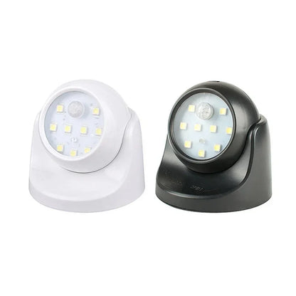 Cordless LED Spotlight with Motion Sensor – 360° Rotatable & Energy-Efficient
