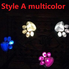Paw Print Solar Lamp – LED Garden Lighting for Outdoor Use, Weatherproof and Energy-Efficient