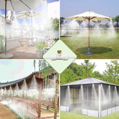 Outdoor Misting System – Cooling Mist Spray Set for Patios, Gazebos, and Umbrellas