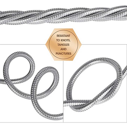 Flexible Stainless Steel Garden Hose with Brass Connector – Durable and Long-Lasting Watering Hose for the Garden