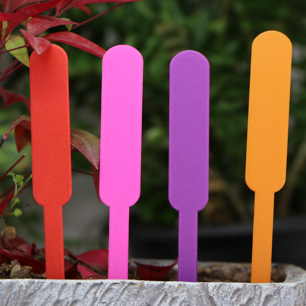 Weatherproof Colorful Plastic Plant Labels – Rewritable Markers for Garden Plants