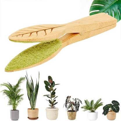 Wooden Plant Leaf Cleaning Tongs – Gentle Care for Leaves and Indoor Plants