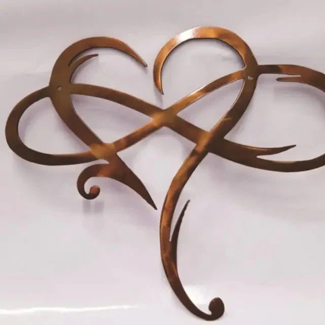 Metal Wall Decoration Infinity Heart