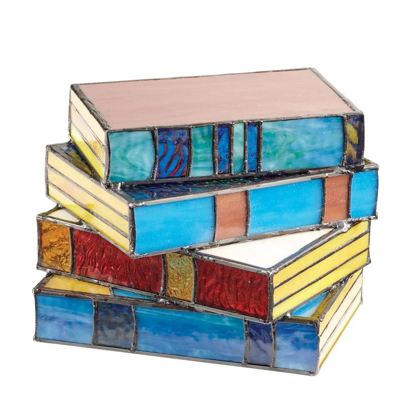 Creative Colorful Book Lamp in Tiffany Style for the Living Room