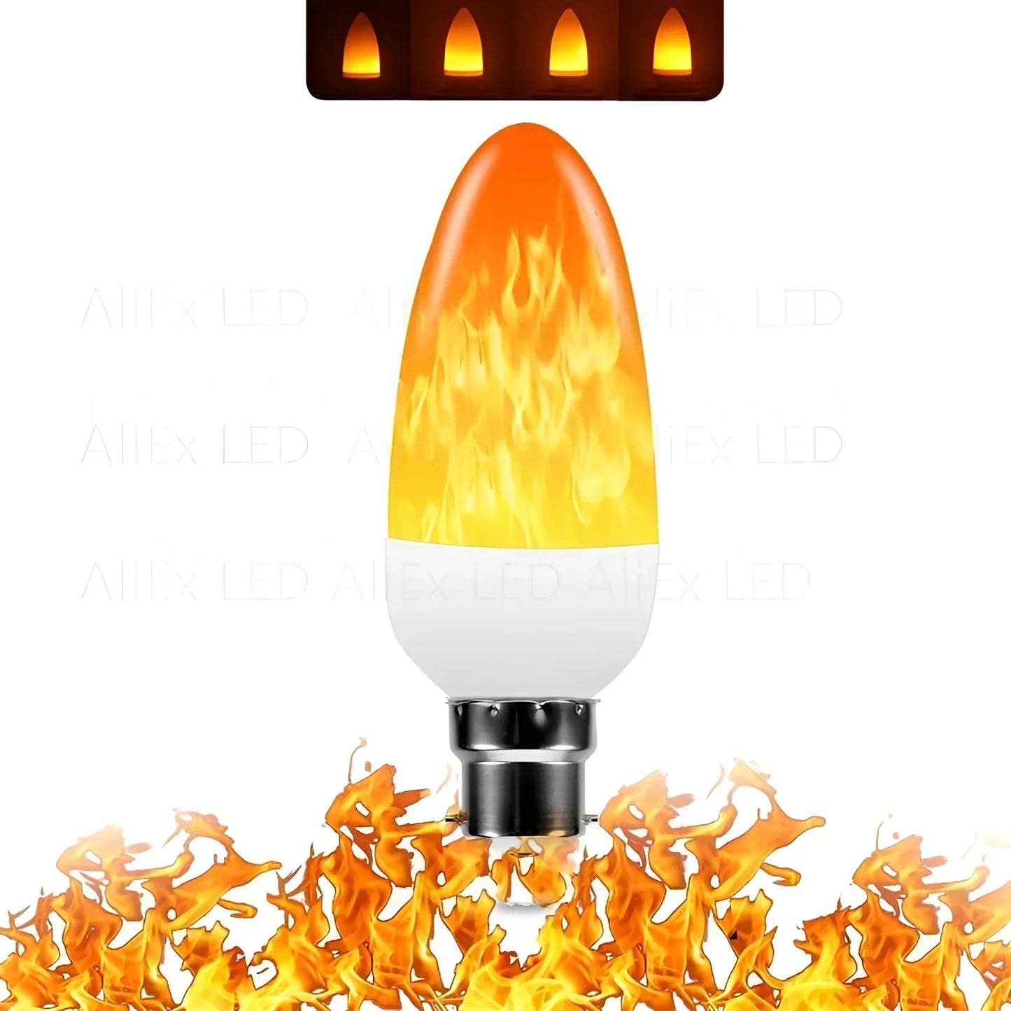 LED Flame Light Bulb – 9W Energy-Saving Lamp with Realistic Flame Effect