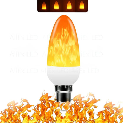 LED Flame Light Bulb – 9W Energy-Saving Lamp with Realistic Flame Effect