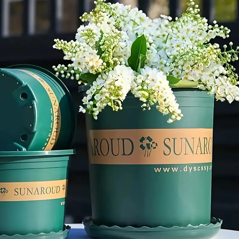 Weather-Resistant Plastic Plant Pot – Durable Flower Pot for Garden, Balcony, and Patio