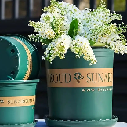 Weather-Resistant Plastic Plant Pot – Durable Flower Pot for Garden, Balcony, and Patio