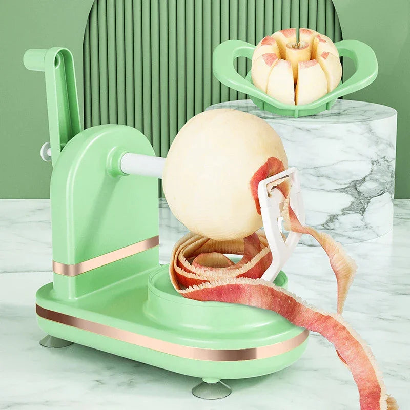 Efficient Vegetable and Fruit Peeler with Hand Crank – For Fast and Easy Peeling