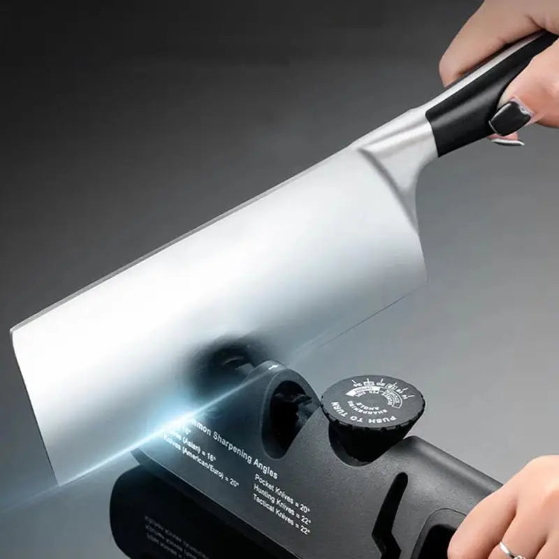 Professional 4-in-1 Knife Sharpener with Adjustable Angle and Sharpening System