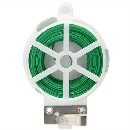 Garden Twist Tie Wire – 50m Roll for Plant Care and Gardening, Flexible Wire for Plant Support and Fastening