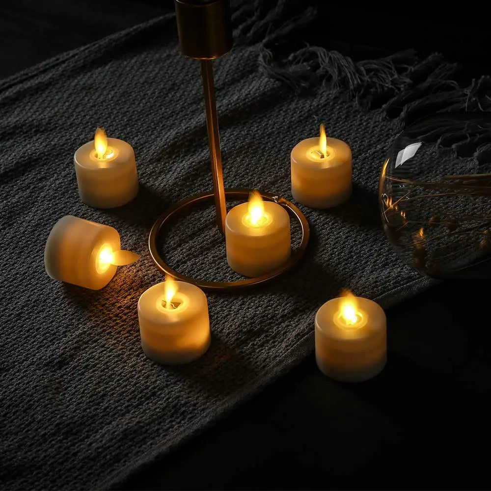 LED Candle Light Set with Remote Control – Safe Set for Decoration and Ambiance