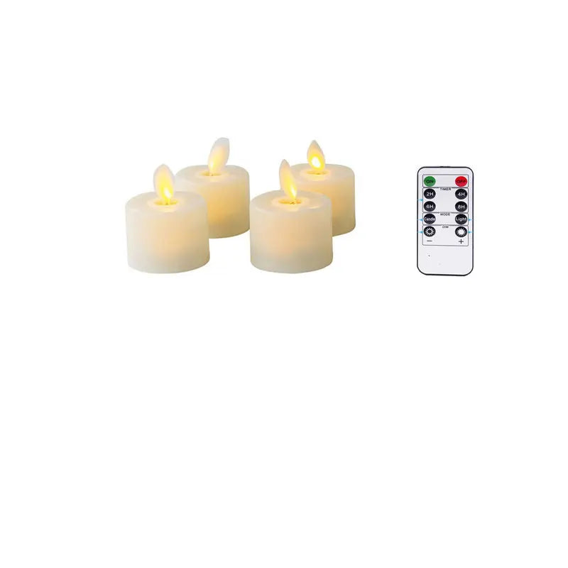LED Candle Light Set with Remote Control – Safe Set for Decoration and Ambiance
