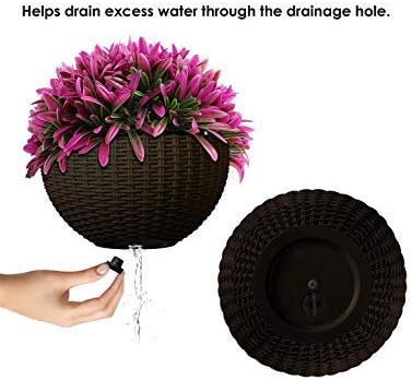 Braided Hanging Basket for Plants with Chain – Perfect for Balcony and Garden