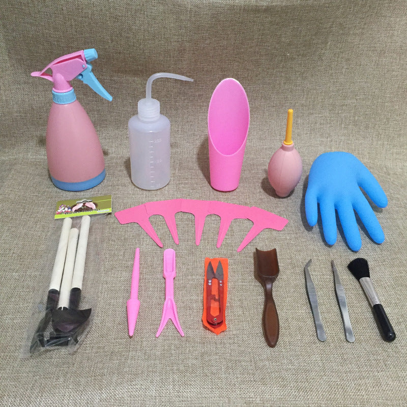 Succulent Garden Tool Set with Spray Bottle and Accessories – Complete Set for Caring for Succulents and Cacti