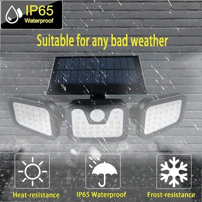 Solar-Powered Outdoor Wall Light with Motion Sensor