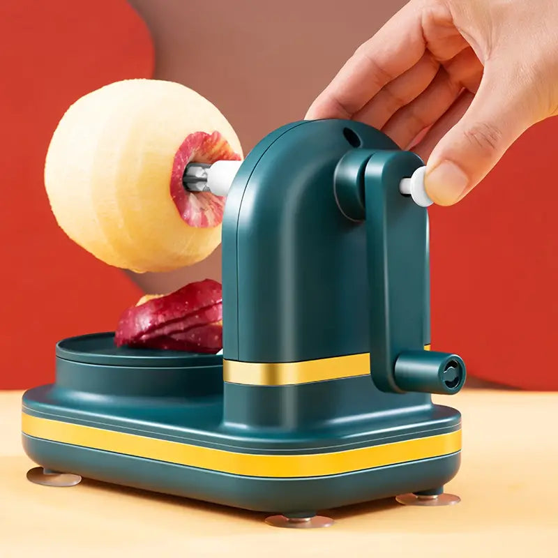 Efficient Vegetable and Fruit Peeler with Hand Crank – For Fast and Easy Peeling