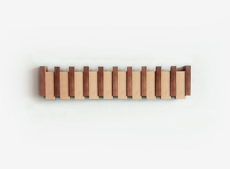 Decorative Wooden Piano Hook Rack for Clothes and Accessories
